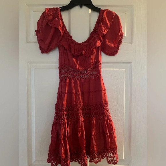 Free People Dresses & Skirts - Free People Eyelet Design Dress